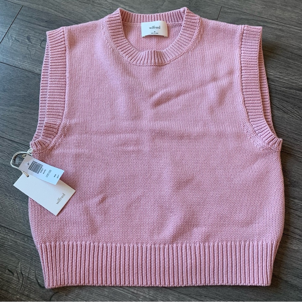 Aritzia Wilfred Alps Cotton sweater Vest